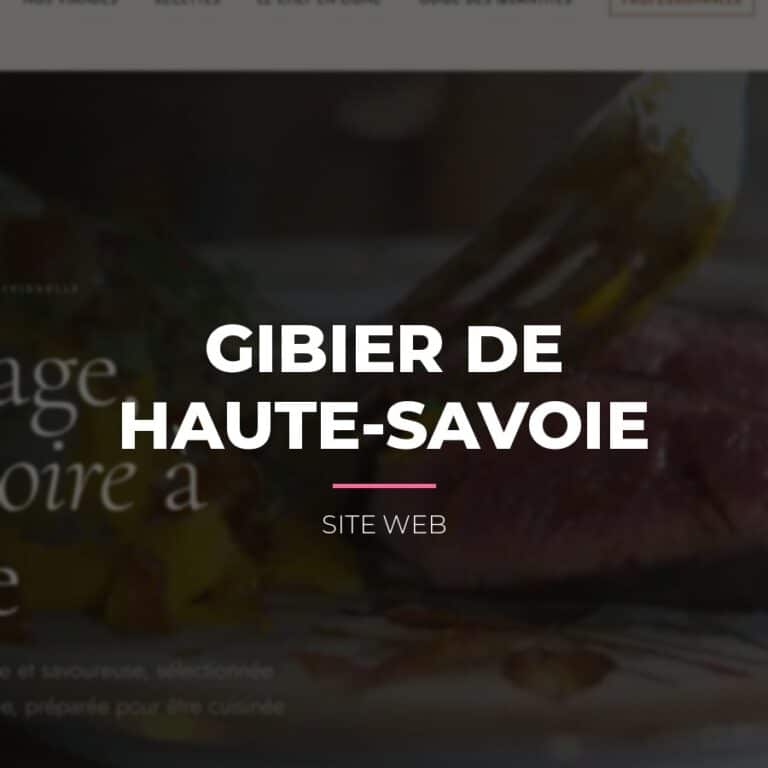 Site web Gibier de Haute-Savoie